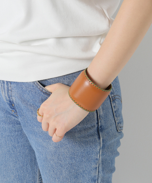 「IENA」 ブレスレット FREE キャメル レディース_画像8