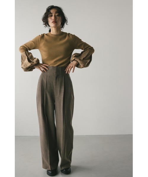 「STYLEMIXER」 長袖ニット FREE アイボリー レディース_画像3