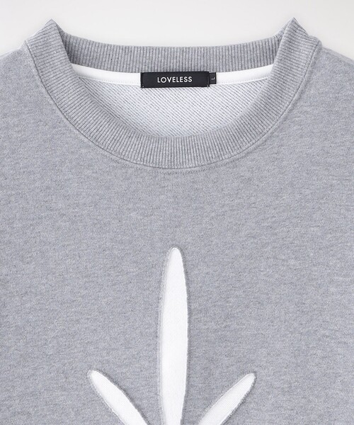 「LOVELESS」 スウェットカットソー M ブラック メンズ_画像3