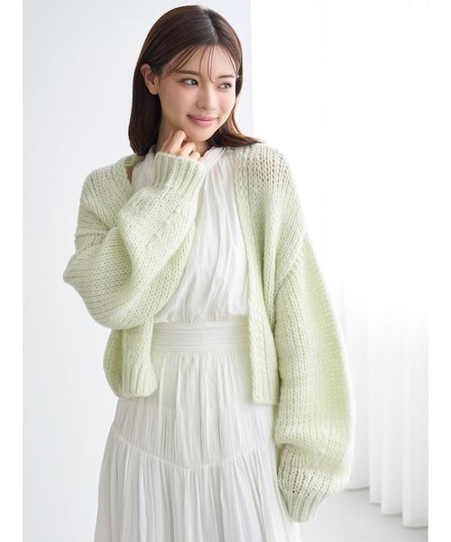 新品タグ付　snidel　ローゲージカーデ SNIDEL（スナイデル） カーディガン ローゲージショートカーディガン