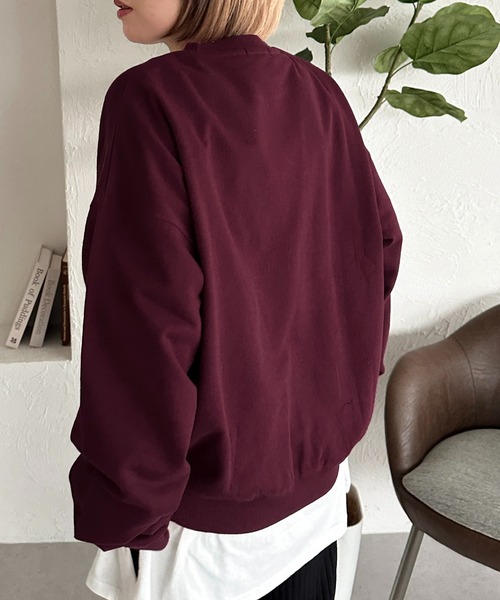 「apres jour mignon」 スウェットカットソー X-LARGE ダークブラウン レディース_画像6