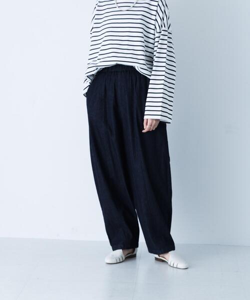 ジーンズ デニム デニムパンツ デニムボリュームパンツ レディース