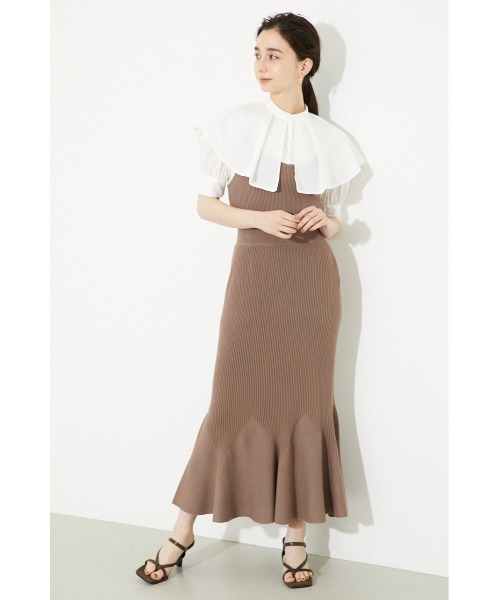 「rienda」 ノースリーブワンピース FREE グレー レディース_画像2