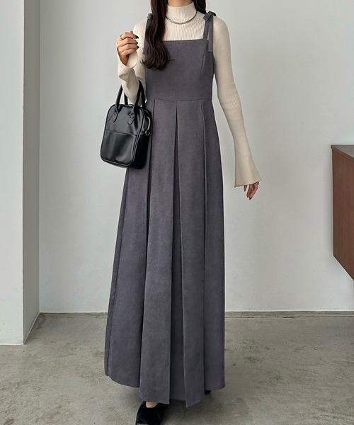 callautia（カラウティア） サロペットスカート LARGE グレー