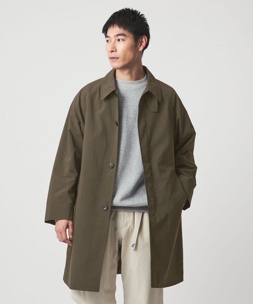 グリーンレーベルリラクシング ナイロンオックスステンカラーコート 未使用 S green label relaxing（グリーンレーベルリラクシング） ステンカラー
