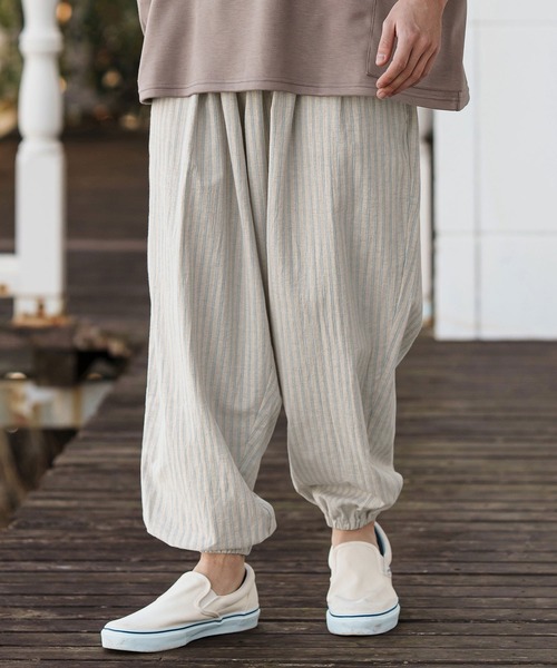 CAMBIO（カンビオ） イージーパンツ L ブラック メンズ : ZOZOTOWN