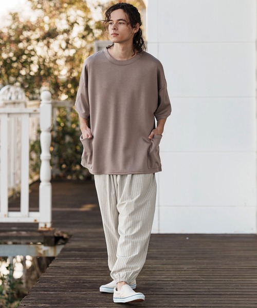 CAMBIO（カンビオ） イージーパンツ L ブラック メンズ : ZOZOTOWN