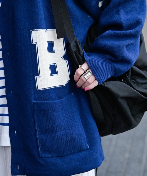 「B.C STOCK」 「INHERIT」ニットカーディガン MEDIUM ネイビー メンズ_画像6