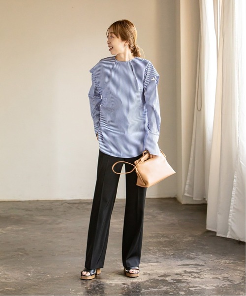 「NOBLE」 パンツ 38 ブラウン レディース_画像6