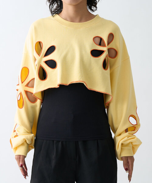 「HELLO.SANFRANCISCO」 スウェットカットソー ONE SIZE ブラック レディース_画像2