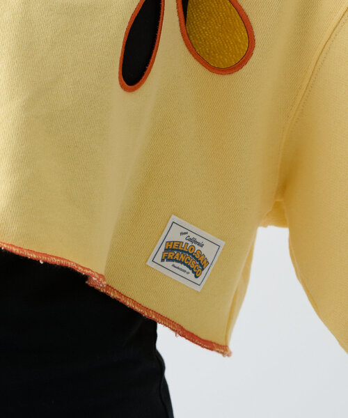「HELLO.SANFRANCISCO」 スウェットカットソー ONE SIZE ブラック レディース_画像8