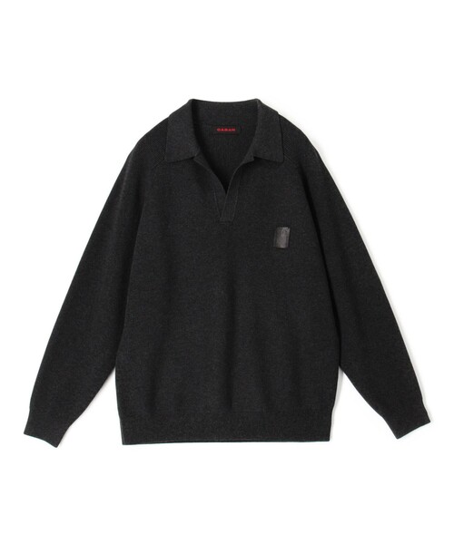 セーター ニット コットンカシミヤ ポロスキッパー メンズの画像