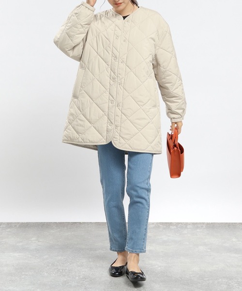 「GLOBAL WORK Smile Seed Store」 コート MEDIUM ダークカーキ レディース_画像2