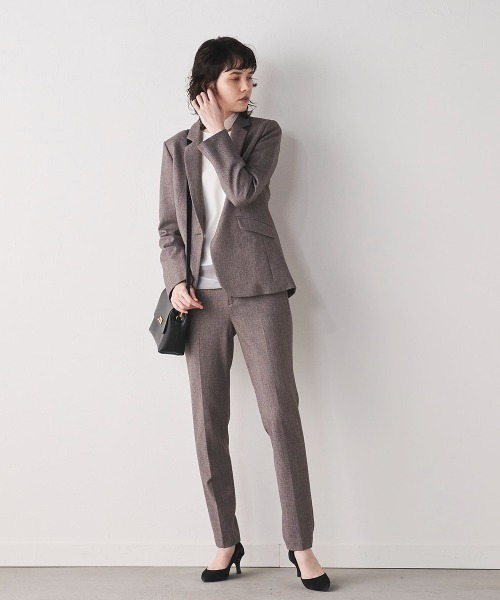 「la.f…」 パンツ 9号 チャコールグレー レディース_画像9