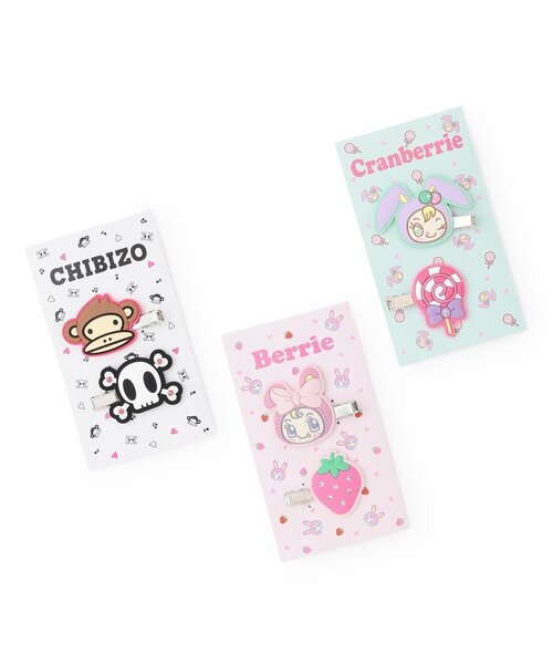 前髪クリップ「クランベリエちゃん」「ちびゾー」「ベリエちゃん
