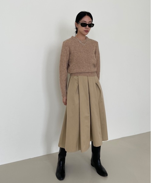 「Didot.showroom」 長袖ニット FREE モカ レディース_画像6
