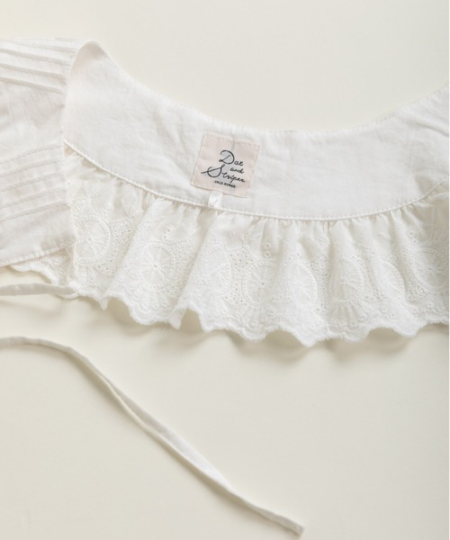 『お客様専』CHILD WOMAN チャイルドウーマン カギ針つけ衿 ティペット Dot＆Stripes CHILD WOMAN（ドットアンドストライプス チャイルド