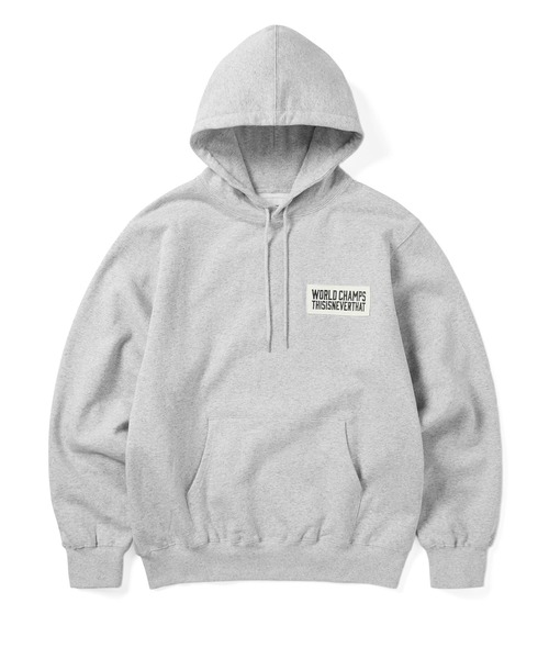 thisisneverthat グレーパーカー　L thisisneverthat（ディスイズネバーザット） プルオーバーパーカー L