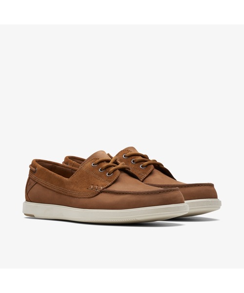 Clarks（クラークス） モカシンシューズ UK7 ブラウン メンズ