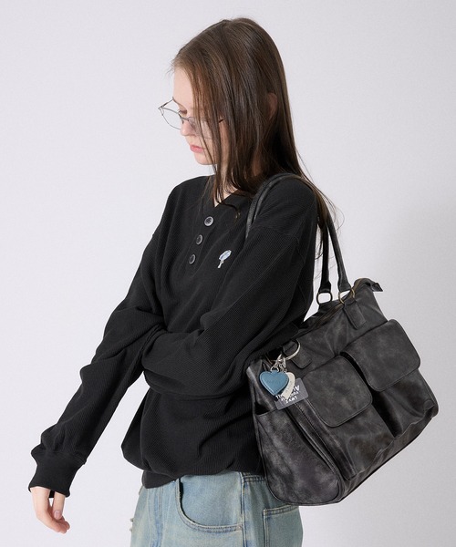 「ONCILY」 トートバッグ FREE ダークグレー メンズ_画像3