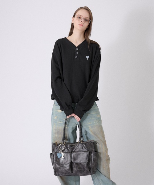 「ONCILY」 トートバッグ FREE ダークグレー メンズ_画像7