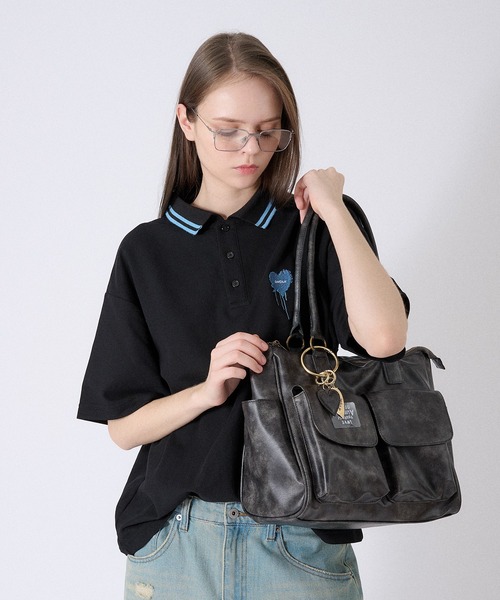 「ONCILY」 トートバッグ FREE ダークグレー メンズ_画像9