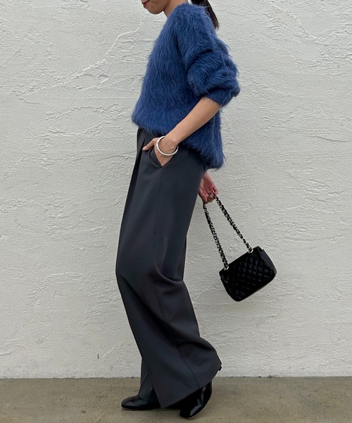 「LOUNGEDRESS」 長袖ニット FREE グレー レディース_画像5