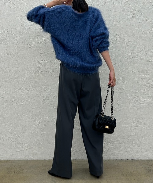 「LOUNGEDRESS」 長袖ニット FREE グレー レディース_画像6