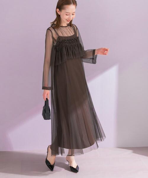 ワンピース チュールキャミソールsetドレス : ZOZOTOWN Yahoo!店