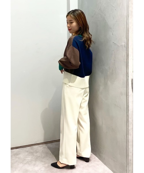 「CAST:」 パンツ M ネイビー レディース_画像6