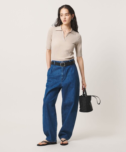 SLOANE 半袖ニット　リブニット SLOANE（スローン） ニット セーター 「別注」「SLOANE」リブ