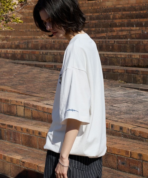 ddp（ディーディーピー） tシャツ 別注 ロゴ刺繍 ドローコード