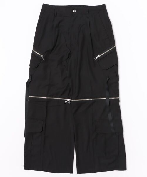 「HARE」 カーゴパンツ SMALL ブラック系その他 メンズの画像