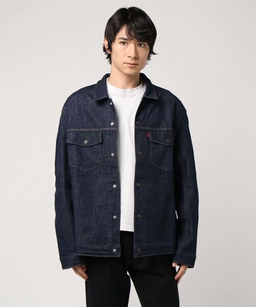 「Levi's」 デニムジャケット S ネイビー メンズの画像