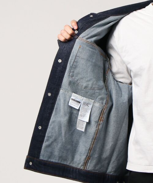 「Levi's」 デニムジャケット S ネイビー メンズの画像