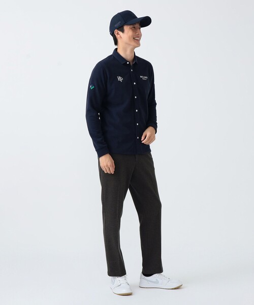 「BEAMS GOLF」 長袖シャツ M ホワイト メンズの画像