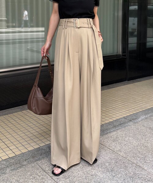 Thevon（ゼヴォン） スラックス パンツ 「新色登場！」ベルト付き