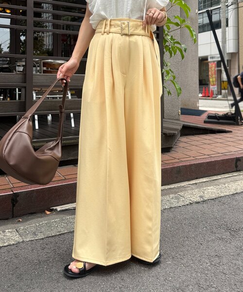Thevon（ゼヴォン） スラックス パンツ 「新色登場！」ベルト付き