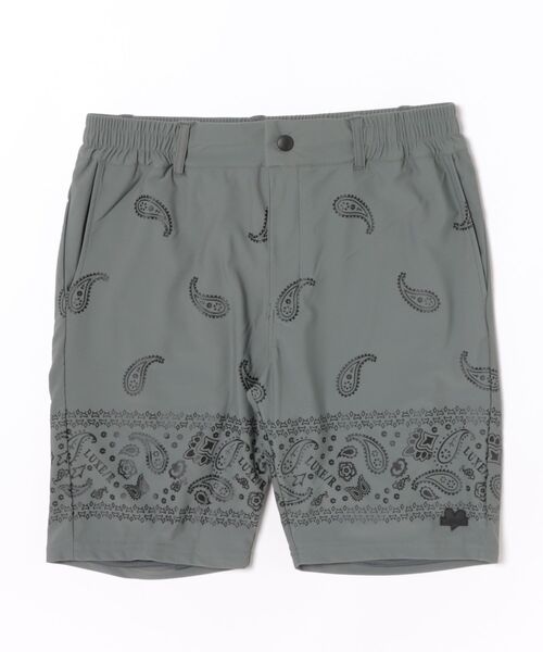 パンツ (RM)「LUXE/R GOLF」ストレッチ スムース 総柄 パンツ ハーフパンツ メンズ レディース