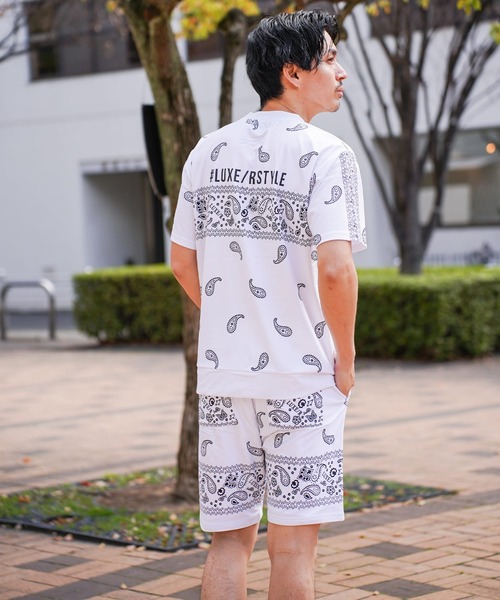 パンツ (RM)「LUXE/R GOLF」ストレッチ スムース 総柄 パンツ ハーフパンツ メンズ レディース_17