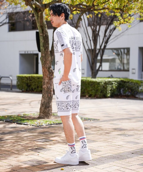 パンツ (RM)「LUXE/R GOLF」ストレッチ スムース 総柄 パンツ ハーフパンツ メンズ レディース_22