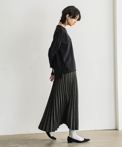 「MAYSON GREY」 プリーツスカート M ブラウン レディース_画像6