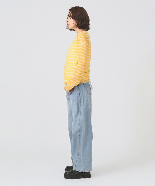 Ray BEAMS（レイ ビームス） tシャツ ORCIVAL / シースルー ボーダー