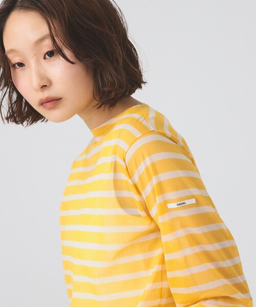 Ray BEAMS（レイ ビームス） tシャツ ORCIVAL / シースルー ボーダー