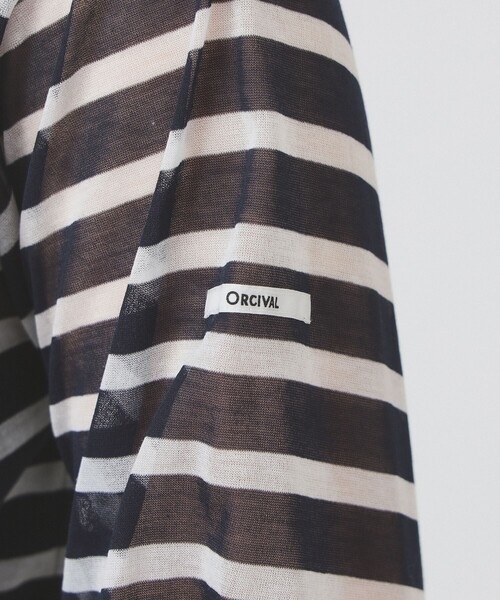 Ray BEAMS（レイ ビームス） tシャツ ORCIVAL / シースルー ボーダー