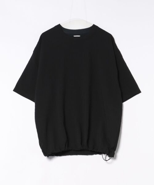 CORISCO（コリスコ） tシャツ シアサッカー裾 ドローコード付TEE(M1