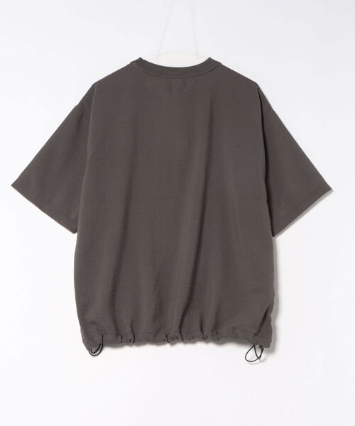 CORISCO（コリスコ） tシャツ シアサッカー裾 ドローコード付TEE(M1