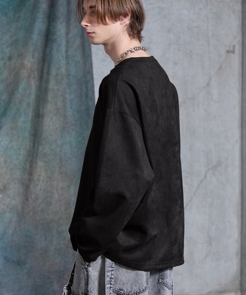 「SERACE」 長袖Tシャツ M ブラック メンズ_画像5