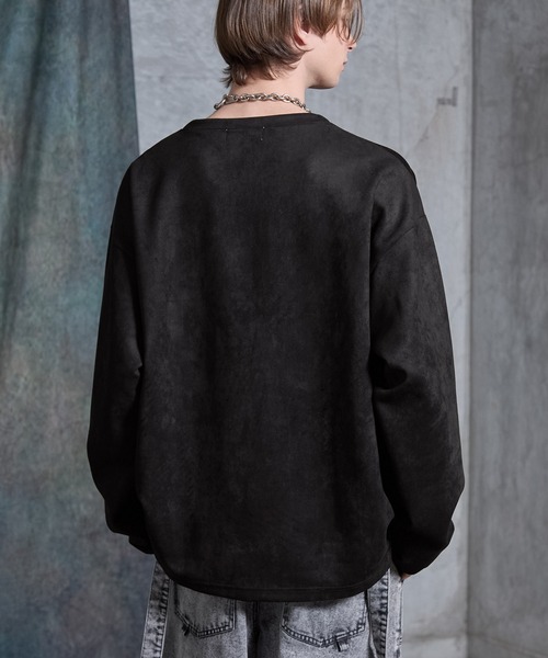 「SERACE」 長袖Tシャツ M ブラック メンズ_画像6