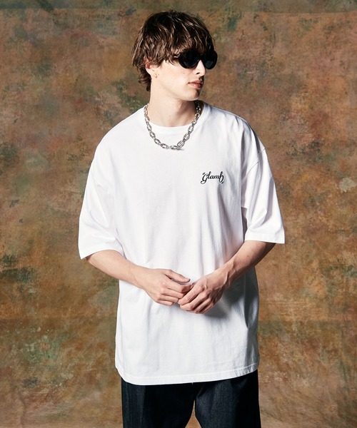 「glamb」 半袖Tシャツ L ホワイト メンズ_画像2